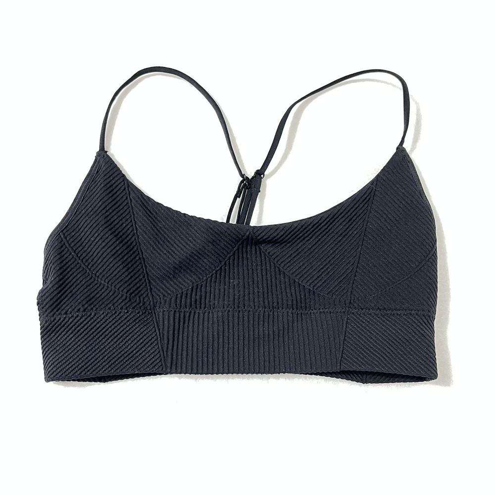 Intimately Free People Women's Sz XS/S Black Ribbed Bralette Racerback